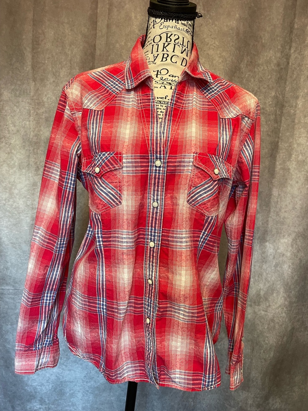 Classic Western Red Plaid Button-Up Shirt - Women's Panhandle